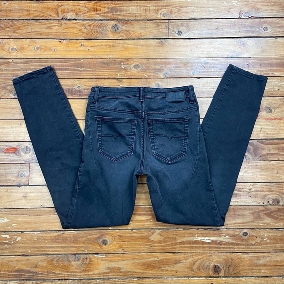Diesel jeans Sknzee-Dee black mid rise jeans stretchy denim size 27 mid waisted - Picture 4 of 15
